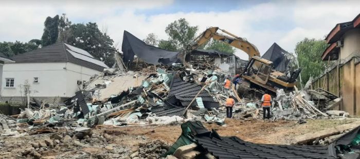 FCTA razes Abuja duplex worth millions of naira
