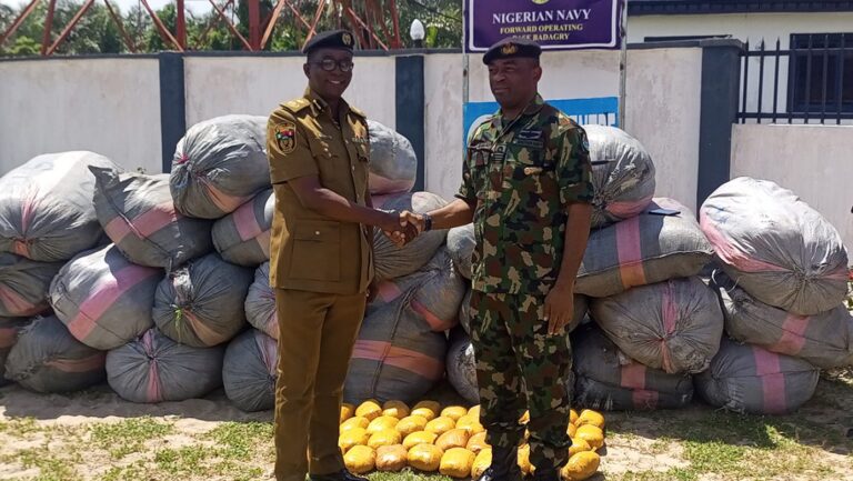 Nigerian Navy Foils Smuggling Attempt, Seizes N35 Million Worth of Cannabis in Badagry Operation