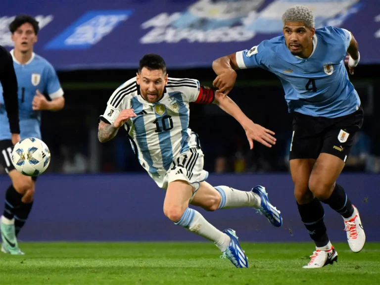 Uruguay Ends Argentina’s Unbeaten Streak with 2-0 Victory