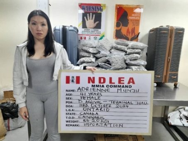 Canadian Woman Sentenced to 11 Years in Nigerian Prison for Drug Trafficking