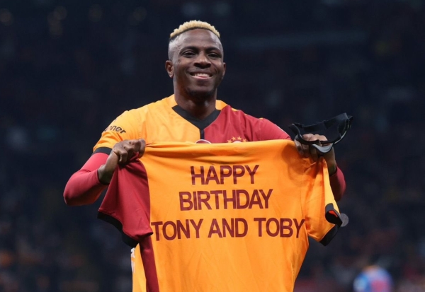 Victor Osimhen Dedicates Goal to Tony Elumelu’s Twin Sons in Galatasaray Victory