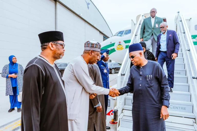 Shettima, Gbajabiamila Arrive in London to Escort Buhari’s Body Back to Nigeria