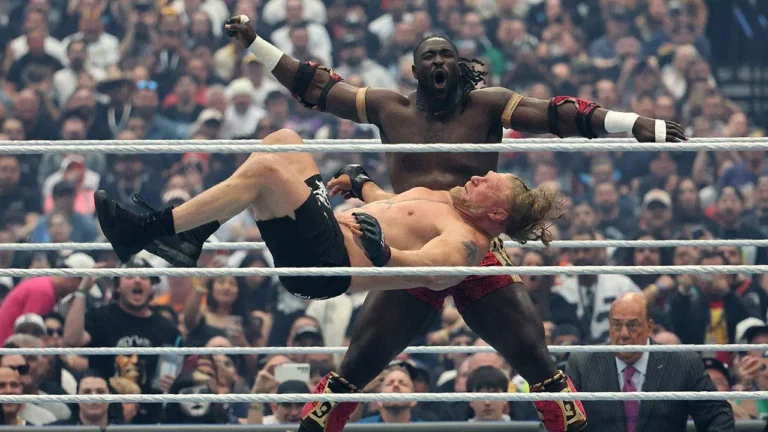 Oba Femi Shocks WWE, Defeats Brock Lesnar in Five-Minute WrestleMania Clash
