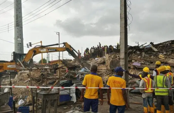 Death Toll Rises to Nine as Rescue Teams Complete Operations at Collapsed Lagos Building