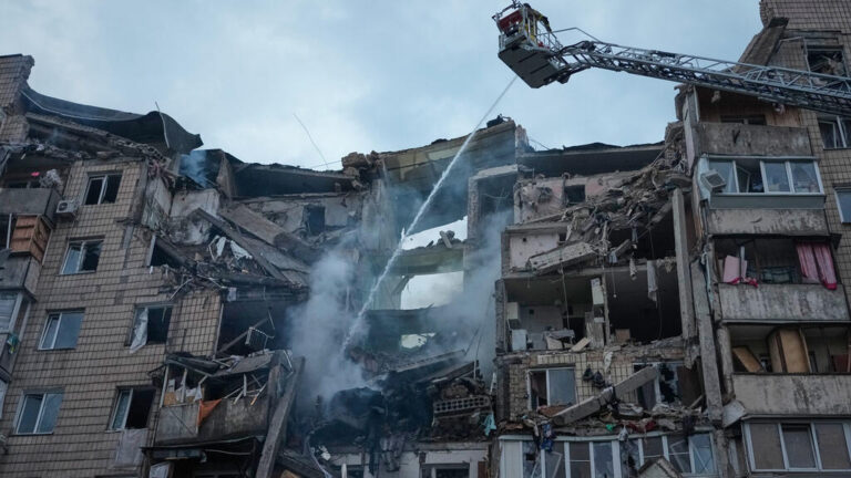 Russian Missile Barrage on Kyiv Kills 14 as NATO Leaders Prepare for Summit