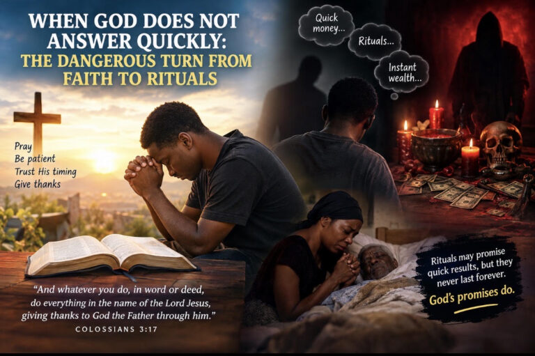 When God Does Not Answer Quickly: The Dangerous Turn from Faith to Rituals